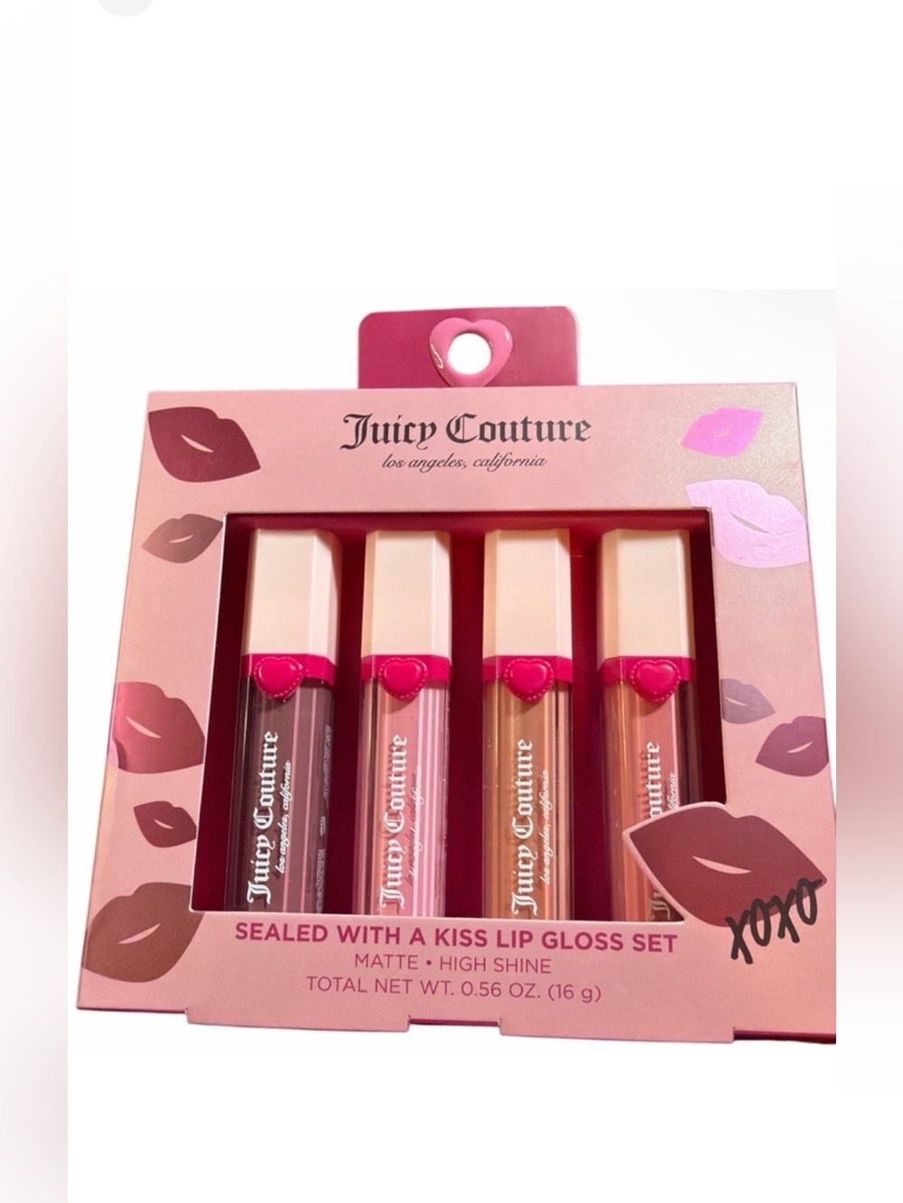 Juicy Couture 4 Lip Gloss Set - Pink and Nude shades